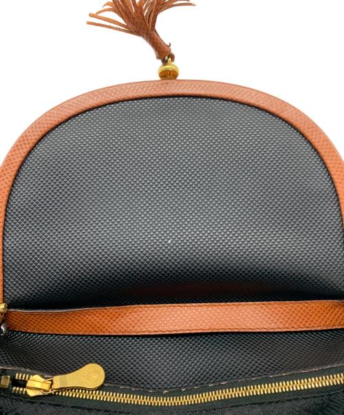 BOTTEGA VENETA（ボッテガベネタ）BOTTEGA VENETA (ボッテガベネタ) フリンジショルダーバッグ ブラックの古着・服飾アイテム