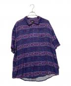 stussyステューシー）の古着「半袖シャツ」｜パープル