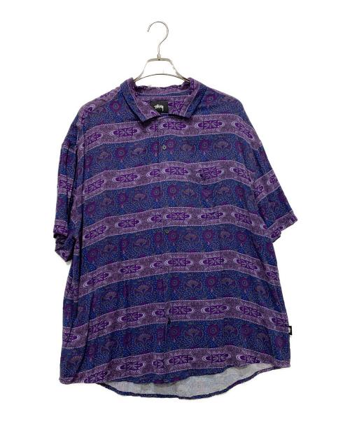stussy（ステューシー）stussy (ステューシー) 半袖シャツ パープル サイズ:XLサイズの古着・服飾アイテム