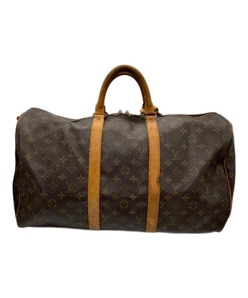 LOUIS VUITTON（ルイ ヴィトン）LOUIS VUITTON (ルイ ヴィトン) モノグラム　キーポル・バンドリエール50 ブラウンの古着・服飾アイテム
