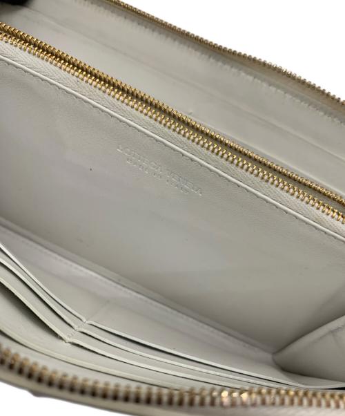 BOTTEGA VENETA（ボッテガベネタ）BOTTEGA VENETA (ボッテガベネタ) 長財布 ホワイトの古着・服飾アイテム