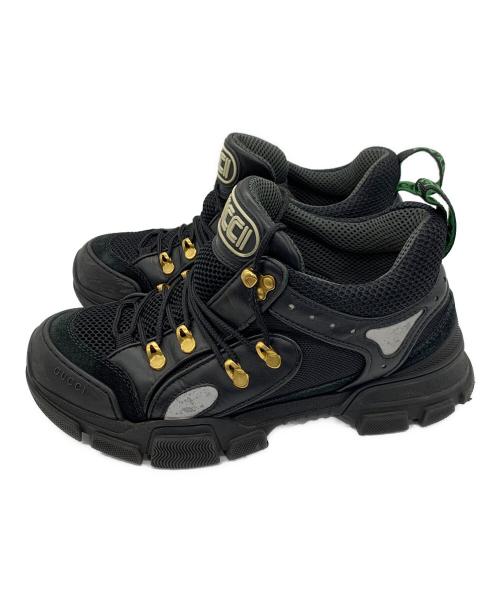 GUCCI（グッチ）GUCCI (グッチ) フラッシュトレック ブラック サイズ:SIZE 7の古着・服飾アイテム