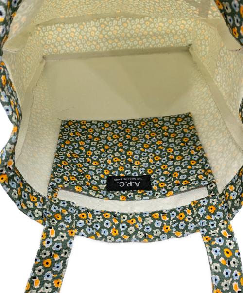 A.P.C.（アーペーセー）A.P.C. (アーペーセー) トートバッグ グリーン×オレンジの古着・服飾アイテム