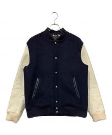 uniform experiment（ユニフォームエクスペリメント）の古着「スタジャン」｜ホワイト×ネイビー