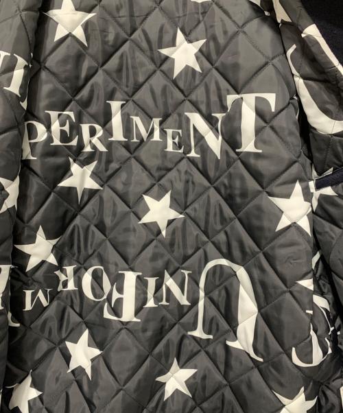 uniform experiment（ユニフォームエクスペリメント）uniform experiment (ユニフォームエクスペリメント) スタジャン ホワイト×ネイビー サイズ:SIZE 4の古着・服飾アイテム