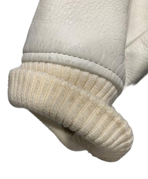 uniform experiment（ユニフォームエクスペリメント）uniform experiment (ユニフォームエクスペリメント) スタジャン ホワイト×ネイビー サイズ:SIZE 4の古着・服飾アイテム