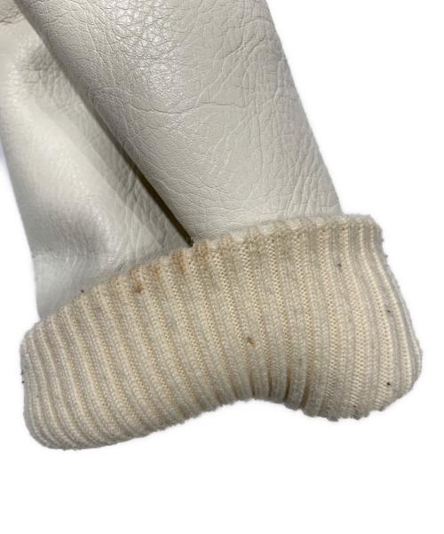 uniform experiment（ユニフォームエクスペリメント）uniform experiment (ユニフォームエクスペリメント) スタジャン ホワイト×ネイビー サイズ:SIZE 4の古着・服飾アイテム