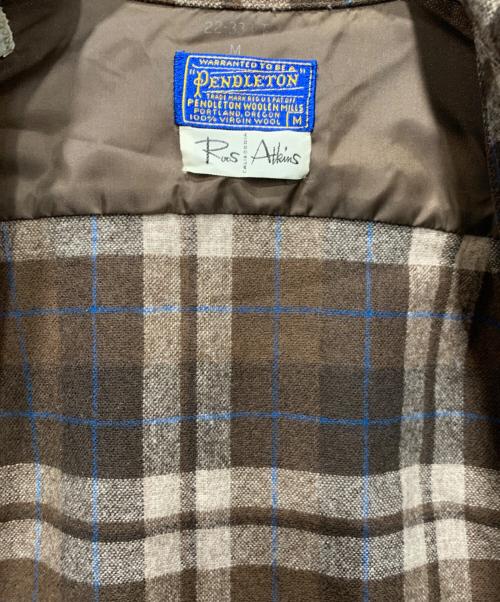 PENDLETON（ペンドルトン）PENDLETON (ペンドルトン) ROSS ATKINS (ロス・アトキンス) オンブレチェックシャツ ブラウン サイズ:Mサイズの古着・服飾アイテム