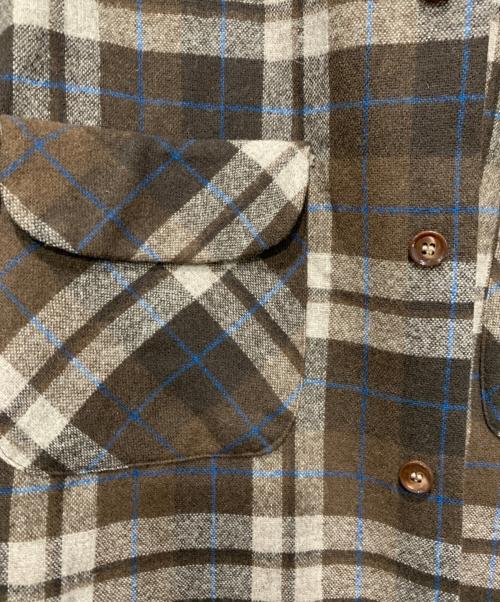 PENDLETON（ペンドルトン）PENDLETON (ペンドルトン) ROSS ATKINS (ロス・アトキンス) オンブレチェックシャツ ブラウン サイズ:Mサイズの古着・服飾アイテム