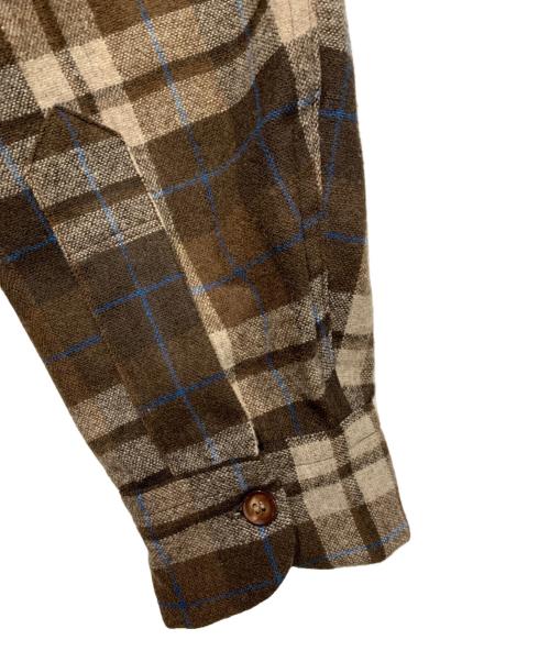 PENDLETON（ペンドルトン）PENDLETON (ペンドルトン) ROSS ATKINS (ロス・アトキンス) オンブレチェックシャツ ブラウン サイズ:Mサイズの古着・服飾アイテム