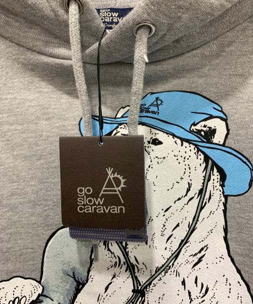 go slow caravan（ゴースローキャラバン）go slow caravan (ゴースローキャラバン) ラヴィット パーカー グレー サイズ:SIZE 3の古着・服飾アイテム