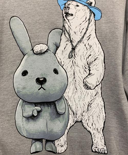 go slow caravan（ゴースローキャラバン）go slow caravan (ゴースローキャラバン) ラヴィット パーカー グレー サイズ:SIZE 3の古着・服飾アイテム