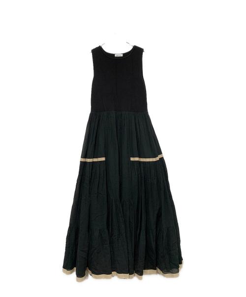 FRAY ID（フレイ アイディー）FRAY ID (フレイ アイディー) ノースリーブ・キャミソールワンピース ブラック サイズ:SIZE Freeの古着・服飾アイテム