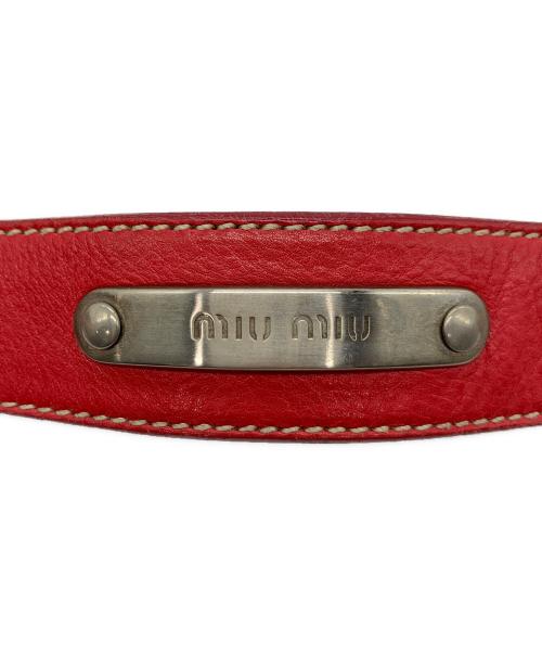 MIU MIU（ミュウミュウ）MIU MIU (ミュウミュウ) ワンショルダーバッグ ピンクの古着・服飾アイテム