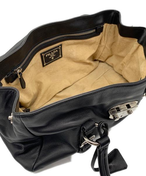 PRADA（プラダ）PRADA (プラダ) セミショルダーバッグ ブラックの古着・服飾アイテム