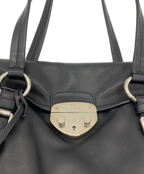 PRADA（プラダ）PRADA (プラダ) セミショルダーバッグ ブラックの古着・服飾アイテム