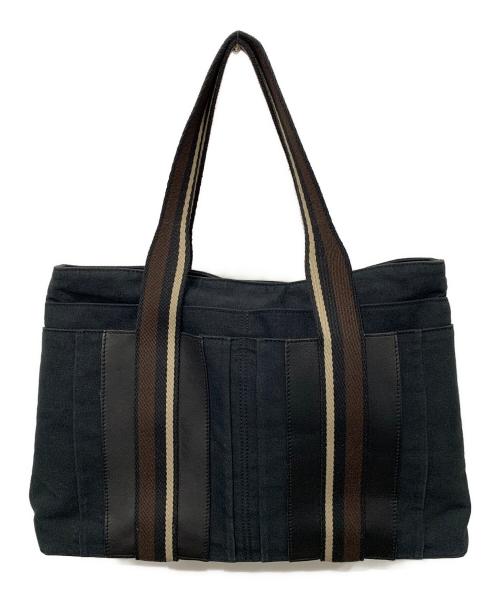 HERMES（エルメス）HERMES (エルメス) トートバッグ ブラック×ブラウンの古着・服飾アイテム