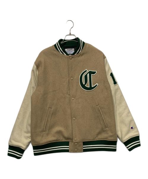 Champion（チャンピオン）Champion (チャンピオン) スタジャン ブラウン サイズ:XLサイズの古着・服飾アイテム