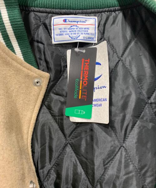 Champion（チャンピオン）Champion (チャンピオン) スタジャン ブラウン サイズ:XLサイズの古着・服飾アイテム