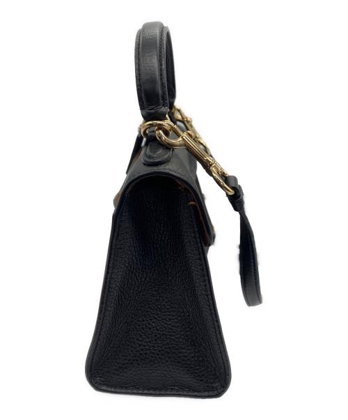 COACH（コーチ）COACH (コーチ) ペッパーサッチェル ブラウン×ブラックの古着・服飾アイテム