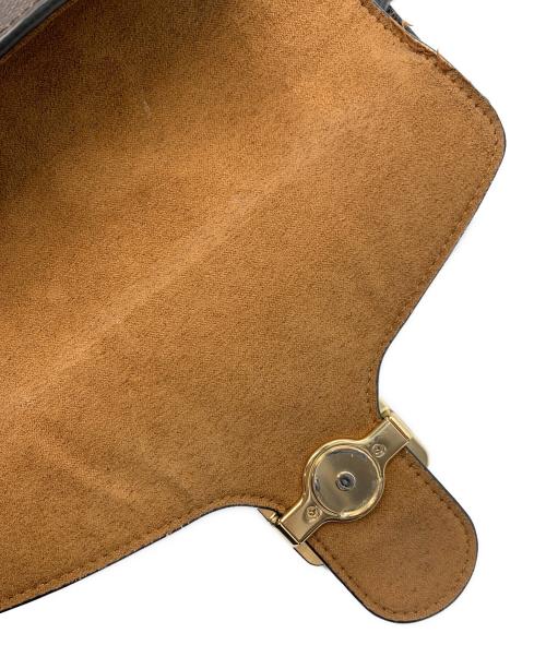 COACH（コーチ）COACH (コーチ) ペッパーサッチェル ブラウン×ブラックの古着・服飾アイテム