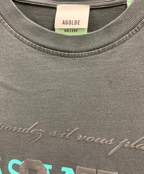 AGOLDE（エーゴールドイー）AGOLDE (エーゴールドイー) 半袖カットソー ブラック サイズ:Lの古着・服飾アイテム