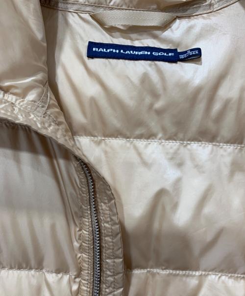 Ralph Lauren GOLF（ラルフローレン ゴルフ）Ralph Lauren GOLF (ラルフローレン ゴルフ) ダウンジャケット シャンパンゴールド サイズ:Sサイズの古着・服飾アイテム