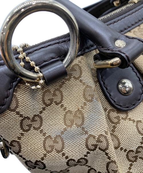 GUCCI（グッチ）GUCCI (グッチ) 2WAYショルダーバッグ ベージュ×ブラウンの古着・服飾アイテム