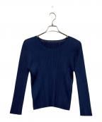 PLEATS PLEASEプリーツプリーズ）の古着「長袖カットソー」｜ネイビー