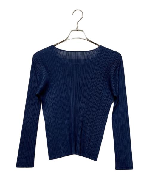 PLEATS PLEASE（プリーツプリーズ）PLEATS PLEASE (プリーツプリーズ) 長袖カットソー ネイビー サイズ:3の古着・服飾アイテム