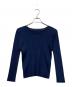 PLEATS PLEASE（プリーツプリーズ）の古着「長袖カットソー」｜ネイビー