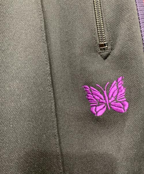 Needles（ニードルズ）Needles (ニードルズ) NARROW TRACK PANT ブラック×パープル サイズ:Sの古着・服飾アイテム