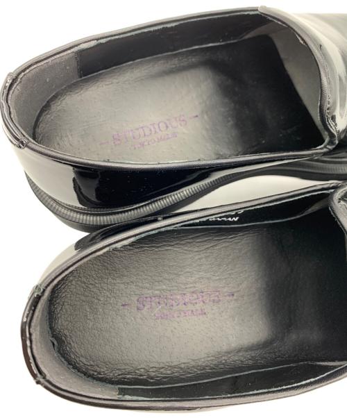 STUDIOUS（ステュディオス）STUDIOUS (ステュディオス) レザーシューズ ブラック サイズ:25cm 未使用品の古着・服飾アイテム