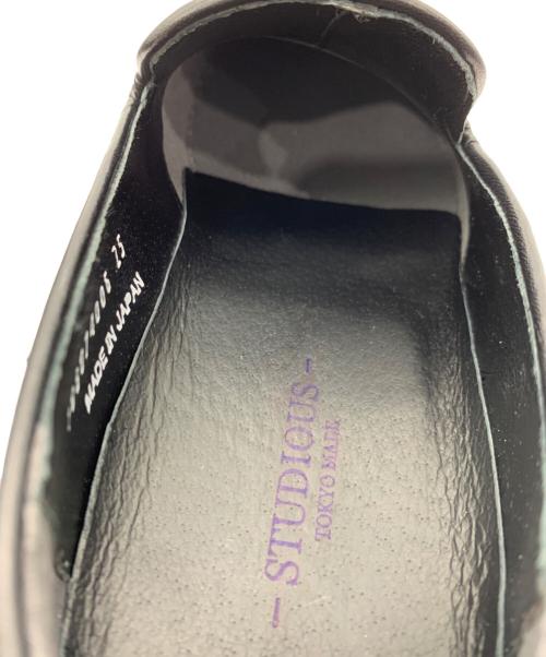 STUDIOUS（ステュディオス）STUDIOUS (ステュディオス) レザーシューズ ブラック サイズ:25cm 未使用品の古着・服飾アイテム