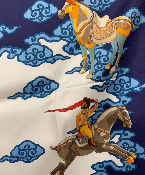 HERMES（エルメス）HERMES (エルメス) カレ90「Galop Volant」の古着・服飾アイテム