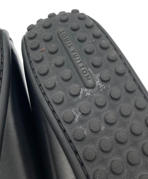 LOUIS VUITTON（ルイ ヴィトン）LOUIS VUITTON (ルイ ヴィトン) レザーローファー ブラック サイズ:38の古着・服飾アイテム