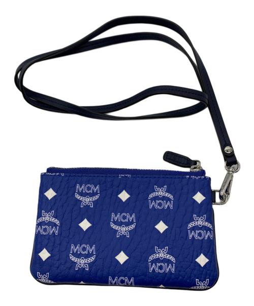 MCM（エムシーエム）MCM (エムシーエム) コインケース ブルーの古着・服飾アイテム