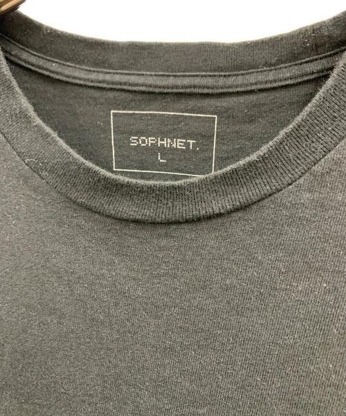 SOPHNET.（ソフネット）SOPHNET. (ソフネット) 半袖カットソー ブラック サイズ:Lの古着・服飾アイテム