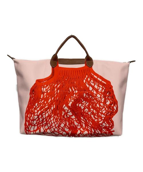 LONGCHAMP（ロンシャン）LONGCHAMP (ロンシャン) ル・プリアージュ トラベルバッグ  ピンクの古着・服飾アイテム