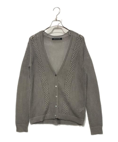 mizuiro-ind（ミズイロインド）mizuiro-ind (ミズイロインド) 薄手カーディガン グレー サイズ:FREEの古着・服飾アイテム