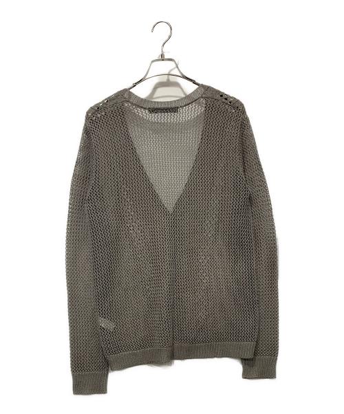 mizuiro-ind（ミズイロインド）mizuiro-ind (ミズイロインド) 薄手カーディガン グレー サイズ:FREEの古着・服飾アイテム
