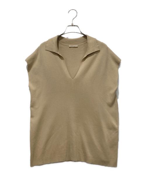 Plage（プラージュ）Plage (プラージュ) 半袖ニット ベージュ サイズ:Freeの古着・服飾アイテム
