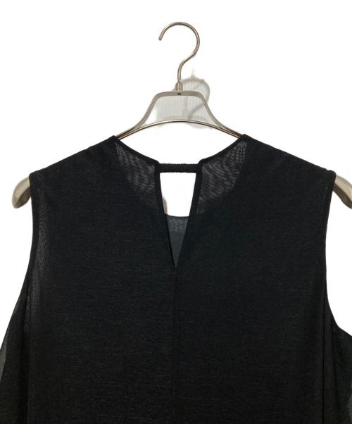 ROPE（ロペ）ROPE (ロペ) ノースリーブワンピース ブラック サイズ:FREEの古着・服飾アイテム
