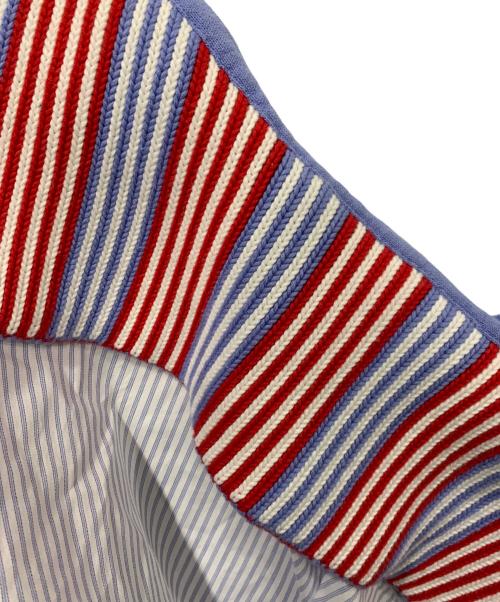 CHARLES JEFFREY LOVERBOY（チャールズ ジェフリー ラバーボーイ）CHARLES JEFFREY LOVERBOY (チャールズ ジェフリー ラバーボーイ) HAWAIIAN SHIRT WITH KNIT COLLAR ブルー サイズ:XSサイズの古着・服飾アイテム