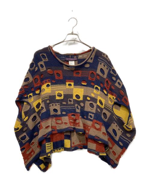 M.&KYOKO（エムアンドキョウコ）M.&KYOKO (エムアンドキョウコ) ポンチョ ブラウン サイズ:FREEの古着・服飾アイテム