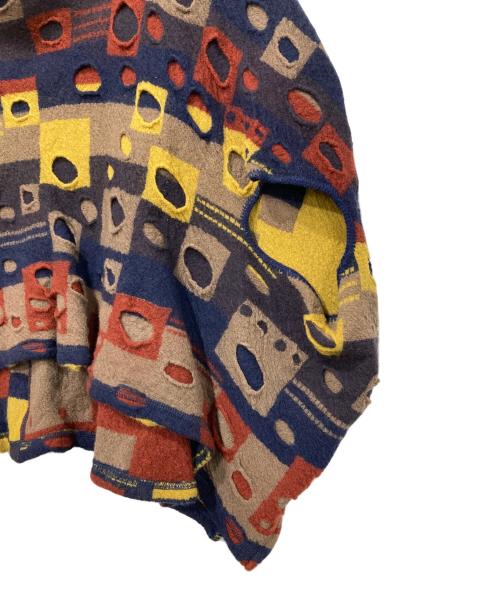 M.&KYOKO（エムアンドキョウコ）M.&KYOKO (エムアンドキョウコ) ポンチョ ブラウン サイズ:FREEの古着・服飾アイテム