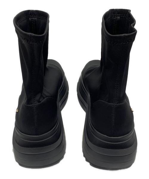 YELLO（イエロ）YELLO (イエロー) DOUBLE SNEAKER SHORT BOOTS ブラック サイズ:SIZE 2XLの古着・服飾アイテム