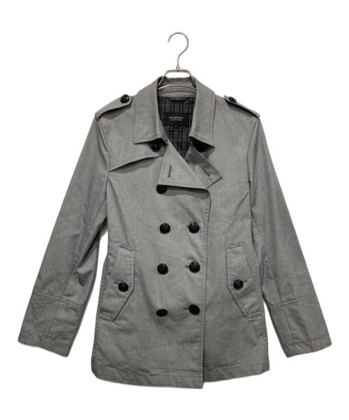 BURBERRY BLACK LABEL（バーバリーブラックレーベル）BURBERRY BLACK LABEL (バーバリーブラックレーベル) ショートトレンチコート グレー サイズ:Mの古着・服飾アイテム
