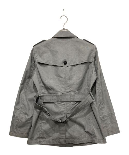 BURBERRY BLACK LABEL（バーバリーブラックレーベル）BURBERRY BLACK LABEL (バーバリーブラックレーベル) ショートトレンチコート グレー サイズ:Mの古着・服飾アイテム