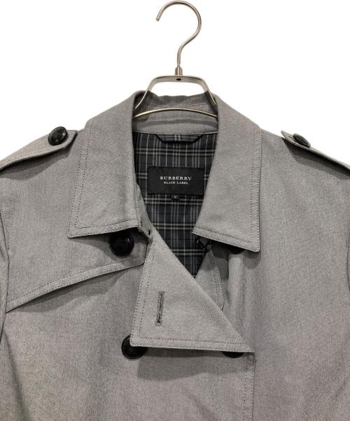 BURBERRY BLACK LABEL（バーバリーブラックレーベル）BURBERRY BLACK LABEL (バーバリーブラックレーベル) ショートトレンチコート グレー サイズ:Mの古着・服飾アイテム